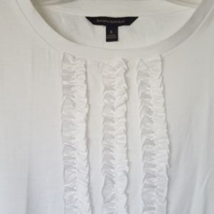 NWOT Banana Republic ruffle front tee